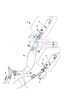 TZ 250 drawing EXHAUST