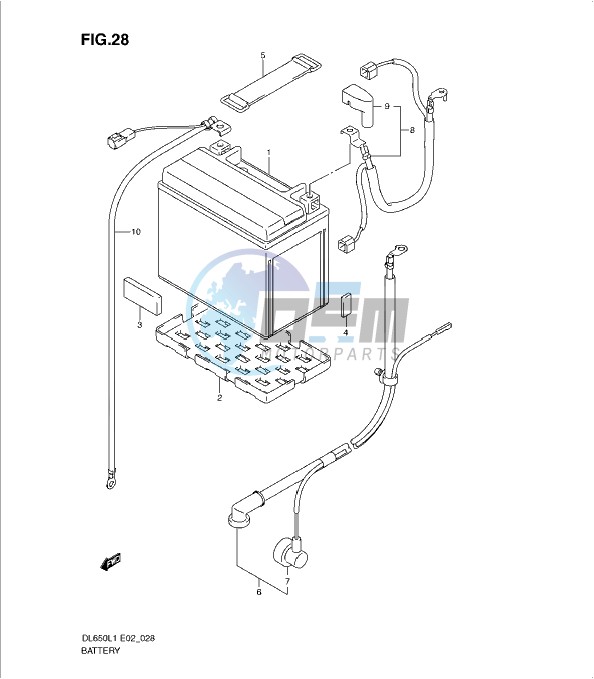 BATTERY (DL650L1 E19)