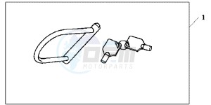 NC700XAC drawing U LOCK