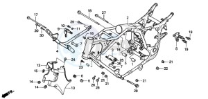 VT1100C2 drawing FRAME BODY (VT1100C)