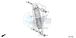 TRX420FM1H TRX420 ED drawing REAR CUSHION