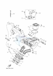 TRACER 700 MTT690-A (B0K2) drawing INTAKE