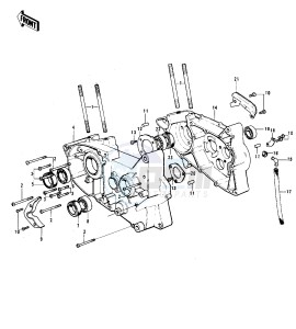 F11 M 250 drawing CRANKCASE -- 73 F11M- -