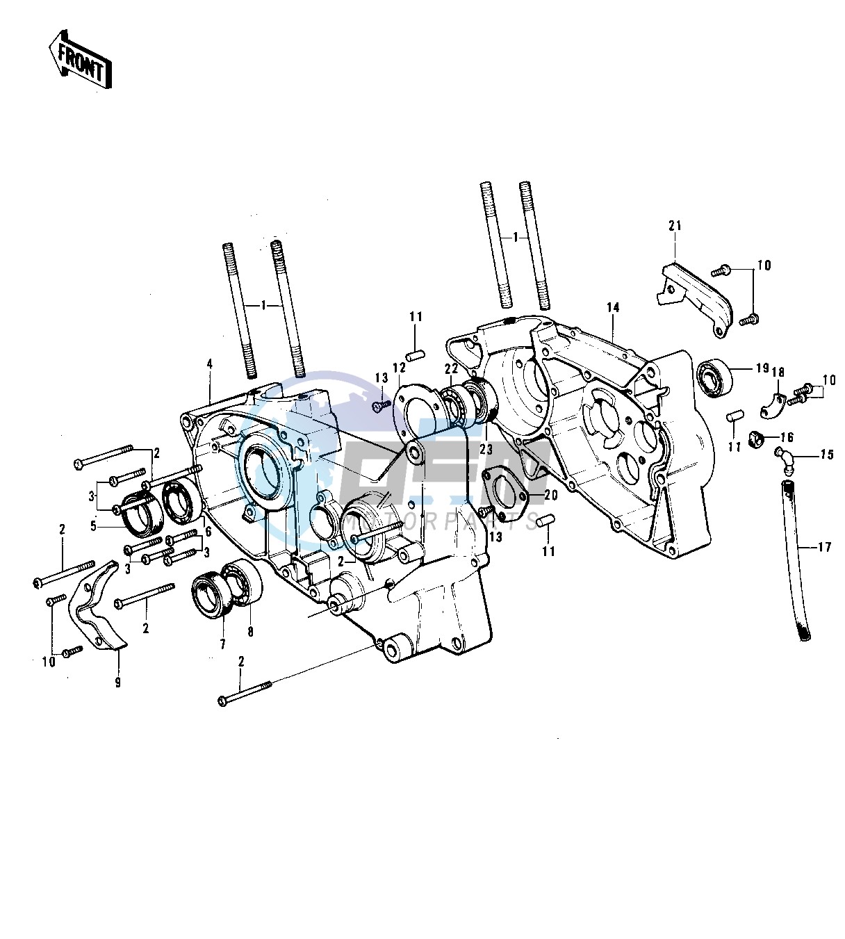 CRANKCASE -- 73 F11M- -