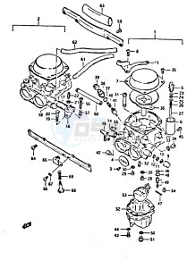 GSX550E (E1) drawing CARBURETOR (MODEL E)