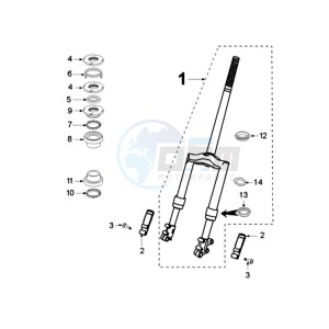 VIVA 2 SP drawing FRONT FORK / STEERINGHEAD