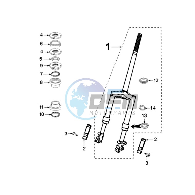 FRONT FORK / STEERINGHEAD