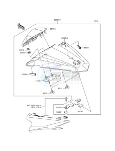 NINJA 300 EX300AGFA XX (EU ME A(FRICA) drawing Accessory(Single Seat Cover)