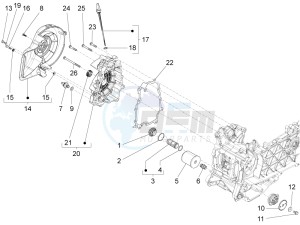 946 RED 125 4STR 3V ABS E4 (EMEA, APAC) drawing Flywheel magneto cover - Oil filter