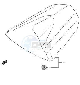 GSX-R600 (E2) drawing SEAT TAIL BOX (GSX-R600K5 U2K5 U3K5)