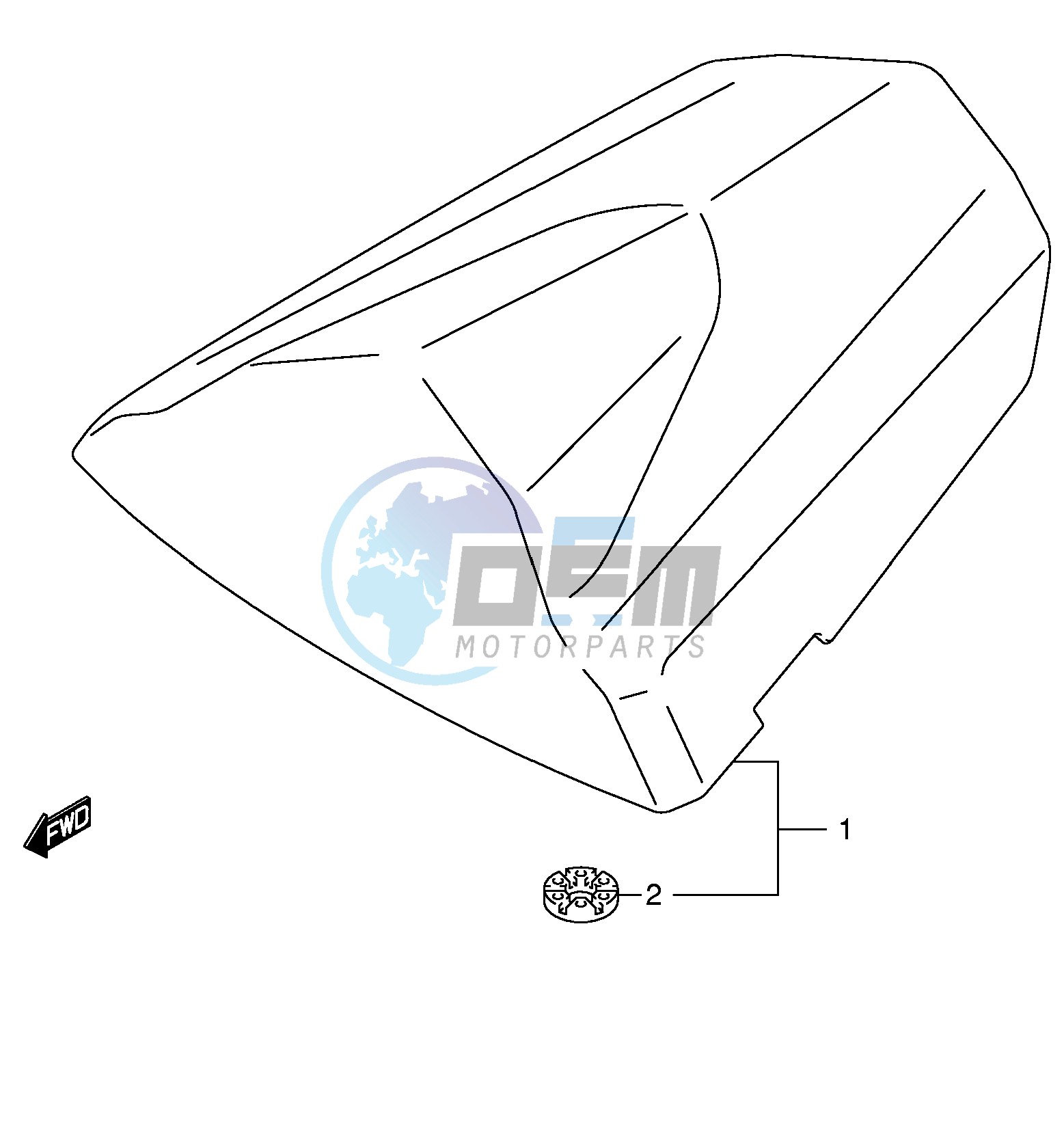 SEAT TAIL BOX (GSX-R600K5 U2K5 U3K5)