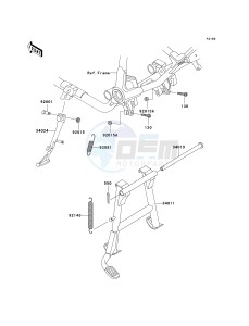 VN 750 A [VULCAN 750] (A20-A21) [VULCAN 750] drawing STAND-- S- -