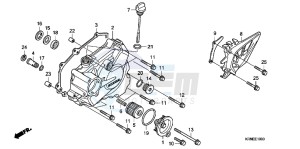 CRF250RB CRF250R ED drawing L. CRANKCASE COVER