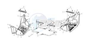 QUAD LANDER 300S ENTRY drawing FOOTREST L / R