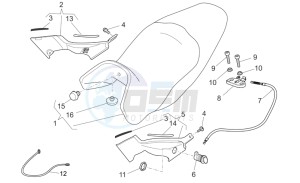 Norge 1200 IE 1200 drawing Saddle-Central bod