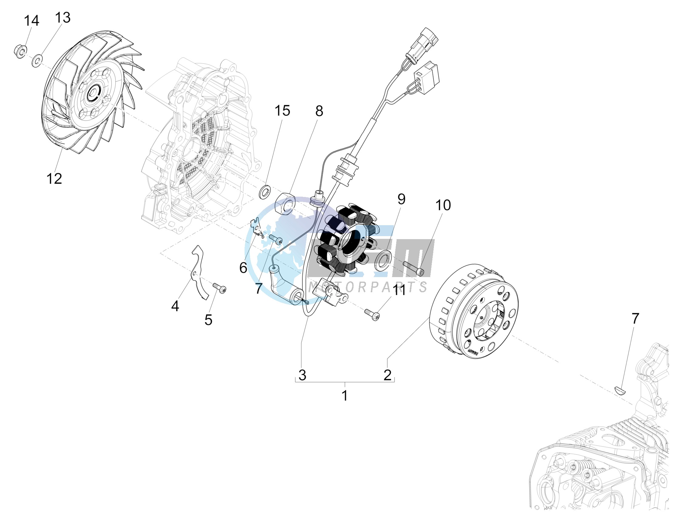 Flywheel magneto