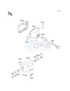 KVF 400 D [PRAIRIE 400] (D1-D4) [PRAIRIE 400] drawing HEADLIGHT-- S- -