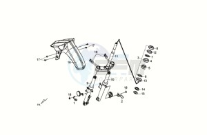 CROX 50 drawing FRONT FORK / STEERING HEAD BEARING