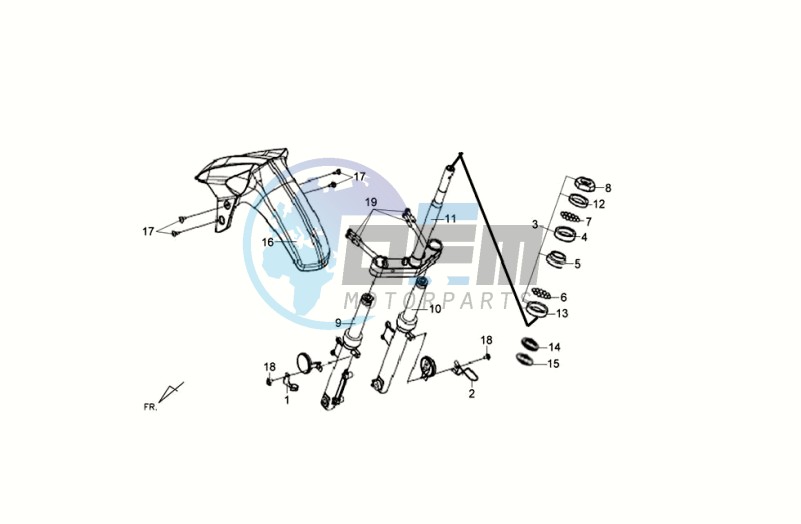 FRONT FORK / STEERING HEAD BEARING