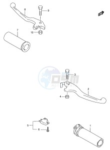 VS600GL (E2) INTRUDER drawing HANDLE LEVER