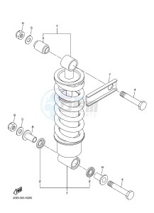 XJ6N 600 XJ6-N (NAKED) (20SF) drawing REAR SUSPENSION