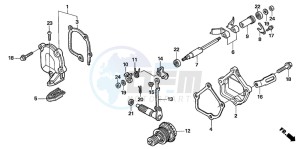 CR125R drawing FLAP VALVE (CR125R5-7)