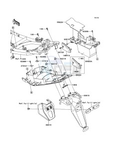 ER-6f ABS EX650B6F GB XX (EU ME A(FRICA) drawing Rear Fender(s)