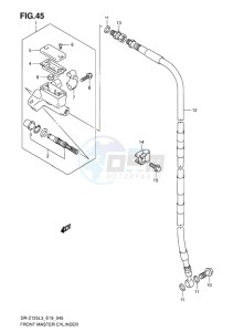 DR-Z125 EU drawing FRONT MASTER CYLINDER