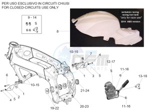 RSV4 APRC 1000 drawing Frame assembly