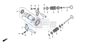 SH125 drawing CAMSHAFT/VALVE