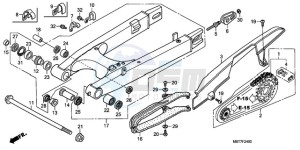 XL1000V9 Ireland - (EK) drawing SWINGARM