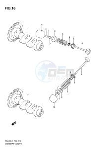 AN400 (E2) Burgman drawing CAMSHAFT VALVE