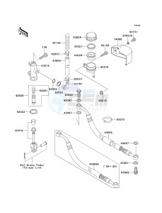 VN 1500 E [VULCAN 1500 CLASSIC] (E2-E6) [VULCAN 1500 CLASSIC] drawing REAR MASTER CYLINDER