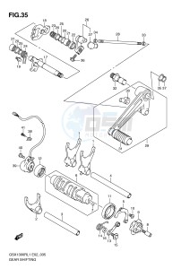 GSX1300R (E2) Hayabusa drawing GEAR SHIFTING