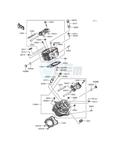 VULCAN 900 CUSTOM VN900CCFA GB XX (EU ME A(FRICA) drawing Cylinder Head