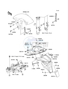 Z750S ZR750K6F FR GB XX (EU ME A(FRICA) drawing Fenders