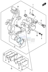 GSX-R1000 ARZ drawing REAR CALIPER