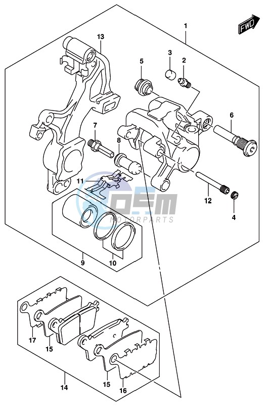 REAR CALIPER