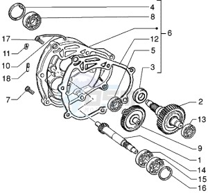 DNA 180 drawing Rear wheel shaft