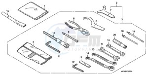 VFR800A9 France - (F / ABS CMF MME) drawing TOOLS