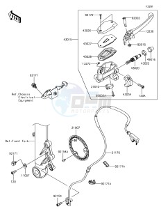 NINJA 650 EX650KHFA XX (EU ME A(FRICA) drawing Front Master Cylinder