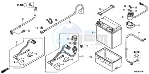 TRX500FPMD TRX500FPM Australia - (U) drawing BATTERY