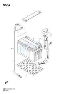 GSX650F (E21) Katana drawing BATTERY (GSX650FAL1 E21)