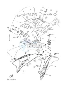 TT-R110E (B51A B51B B51C B51C) drawing FUEL TANK