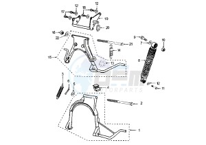 VIVACITY - 100 cc drawing REAR SUSPENSION