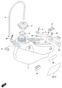 RM-Z450 drawing FUEL TANK