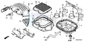 VFR1200FC drawing AIR CLEANER