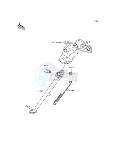 ER-6F EX650EFF XX (EU ME A(FRICA) drawing Stand(s)