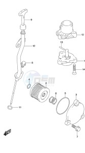 DF 9.9B drawing Oil Pump