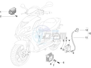 NRG 50 power DD serie speciale drawing Voltage Regulators - Electronic Control Units (ecu) - H.T. Coil